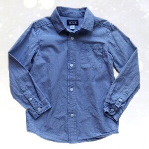 Childrens Place Blue Plaid Button Up